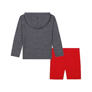 Boys 4-7 Under Armour UA Mesh Hooded Tee & Shorts Set