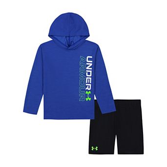 Boys 4-7 Under Armour UA Mesh Hooded Tee & Shorts Set