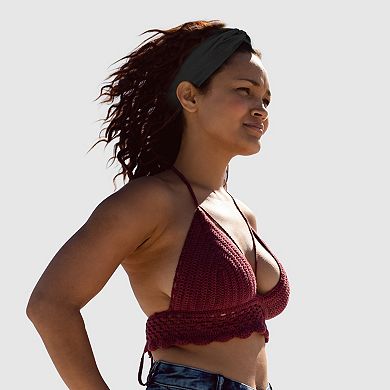 4pcs Wide Headbands Twisted Knot Headbands Elastic Headbands For Women Black Light Gray Khaki Gray