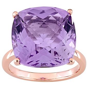 Stella Grace 14k Rose Gold Pink Amethyst Cocktail Ring