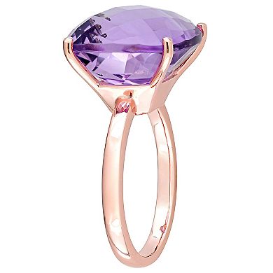 Stella Grace 14k Rose Gold Pink Amethyst Cocktail Ring