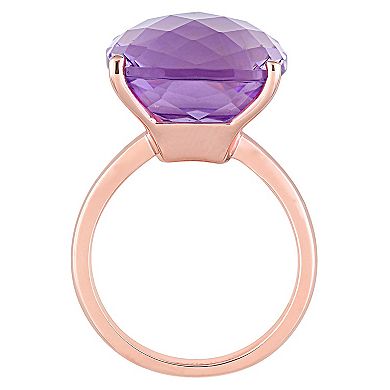 Stella Grace 14k Rose Gold Pink Amethyst Cocktail Ring