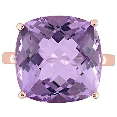 Stella Grace 14k Rose Gold Pink Amethyst Cocktail Ring
