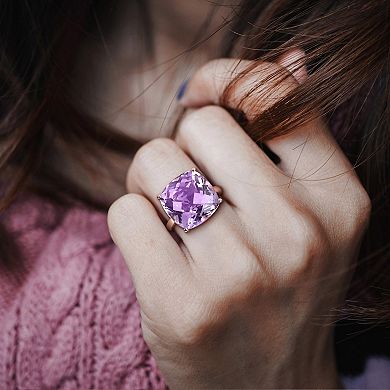 Stella Grace 14k Rose Gold Pink Amethyst Cocktail Ring
