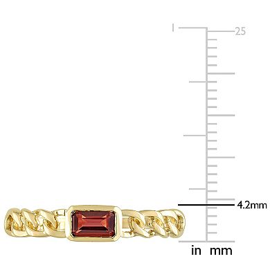 Stella Grace 14k Gold Garnet Link Ring