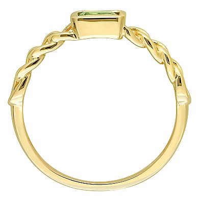 Stella Grace 14k Gold Peridot Link Ring