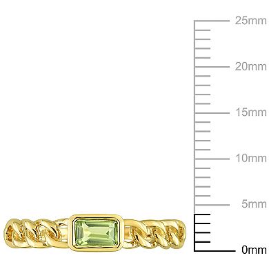Stella Grace 14k Gold Peridot Link Ring