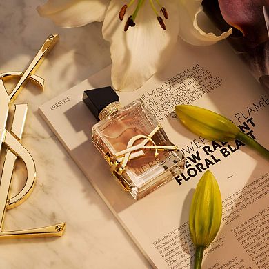 Libre Flowers & Flames Eau de Parfum Spray with Coco- Palm Tree Flower & Lily Flower