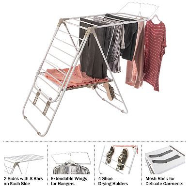 Everyday Home Foldable Clothes Drying Rack