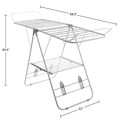 Everyday Home Foldable Clothes Drying Rack