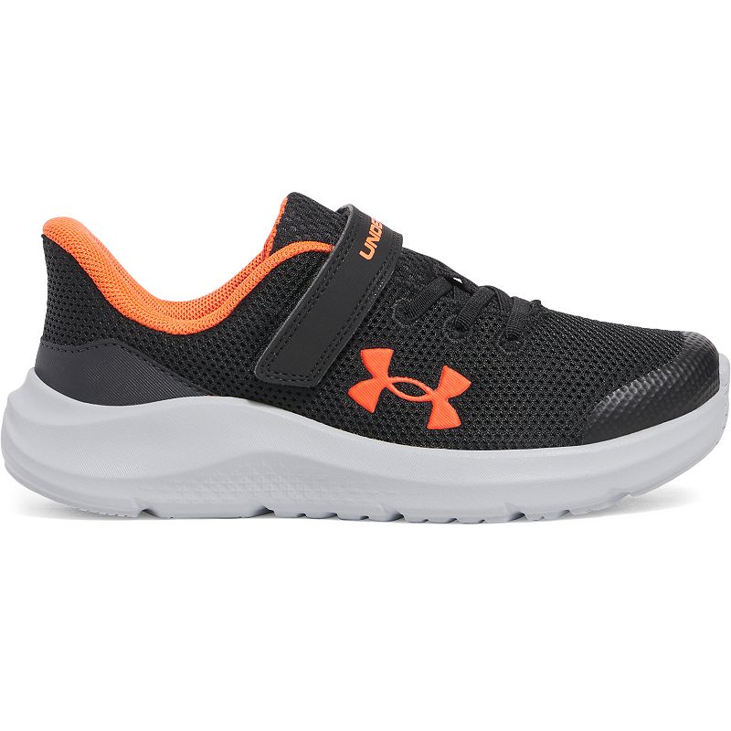 Under Armour Pre-School Pursuit 4 AC Kids' Running Shoes, Boy's, Size: 2, Black Ares Red