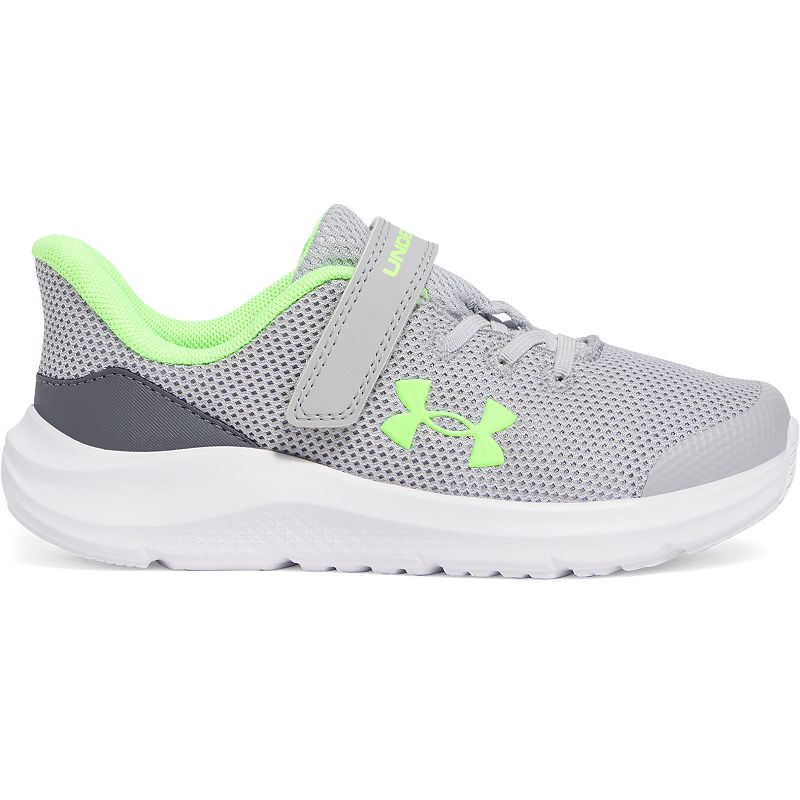 Under Armour Pre-School Pursuit 4 AC Kids' Running Shoes, Boy's, Size: 12, Gray Hyper Green