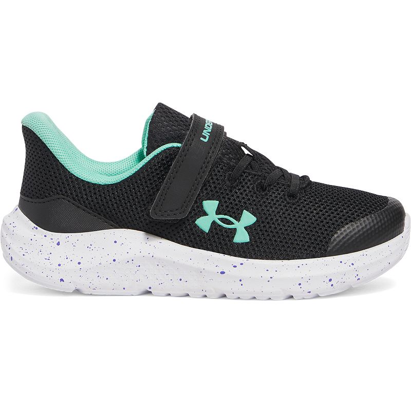 Under Armour Pre-School Pursuit 4 AC Kids' Running Shoes, Girl's, Size: 12, Green Comet
