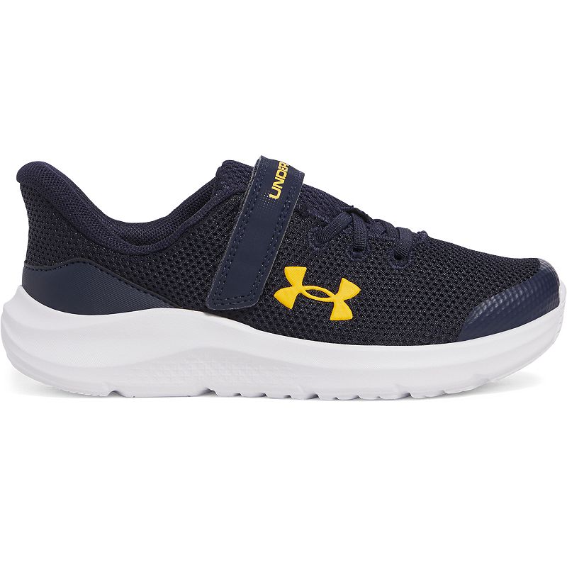 Under Armour Pre-School Pursuit 4 AC Kids' Running Shoes, Boy's, Size: 1, Navy Campus Gold