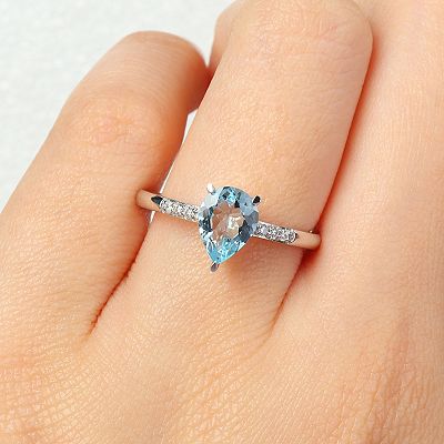 Aquamarine ring kohls deals