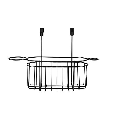 Bath Bliss Over the Cabinet Hair Tool Organizer - Matte Black