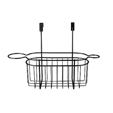 Bath Bliss Over the Cabinet Hair Tool Organizer - Matte Black