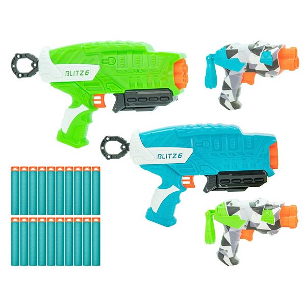 Buzz Bee Toys Air Warriors Blitz Fire Dart Blasters Set