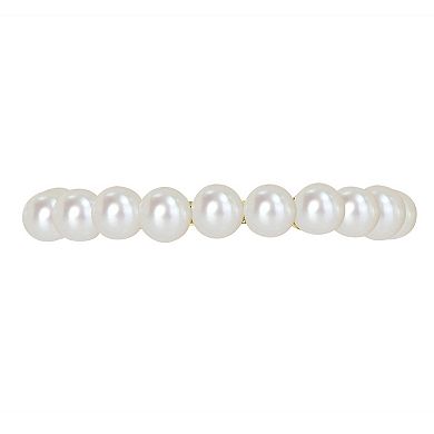 Stella Grace 14k Gold Freshwater Cultured Pearl Single Row Ring