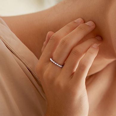 Stella Grace 14k Gold Freshwater Cultured Pearl Single Row Ring