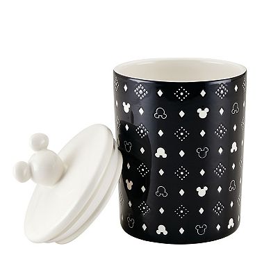 Disney Home Disney's Mickey Mouse Monochrome Large Ceramic Canister with Lid