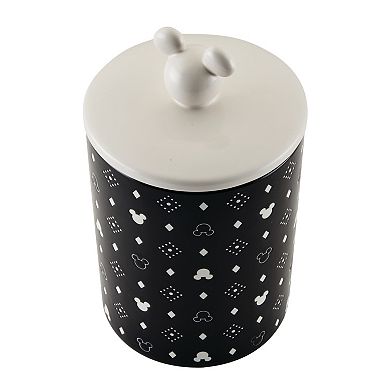 Disney Home Disney's Mickey Mouse Monochrome Large Ceramic Canister with Lid