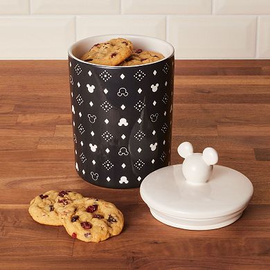Disney Home Disney's Mickey Mouse Monochrome Large Ceramic Canister with Lid