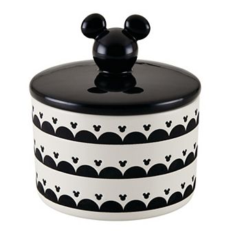 Disney Home Disney's Mickey Mouse Monochrome Medium Ceramic Canister with Lid
