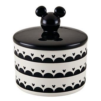Disney Home Disney's Mickey Mouse Monochrome Medium Ceramic Canister with Lid