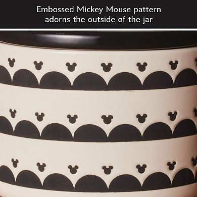 Disney Home Disney's Mickey Mouse Monochrome Medium Ceramic Canister with Lid