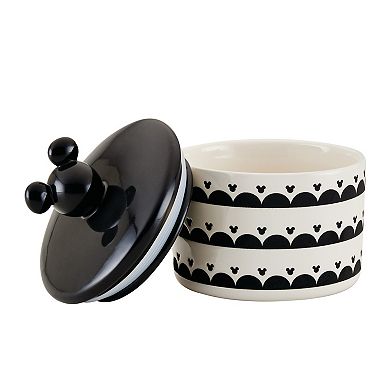 Disney Home Disney's Mickey Mouse Monochrome Medium Ceramic Canister with Lid