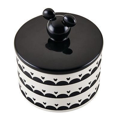 Disney Home Disney's Mickey Mouse Monochrome Medium Ceramic Canister with Lid
