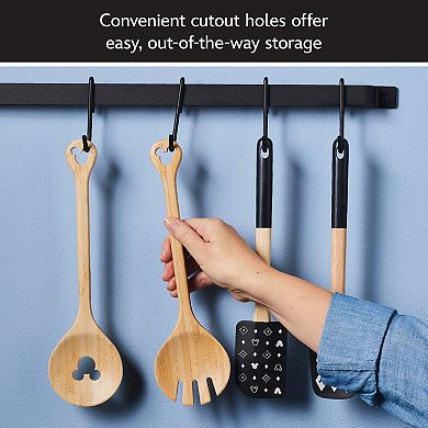 Disney Home Disney's Mickey Mouse Monochrome 2-pc. Bamboo Salad Server Set