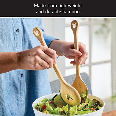 Disney Home Disney's Mickey Mouse Monochrome 2-pc. Bamboo Salad Server Set