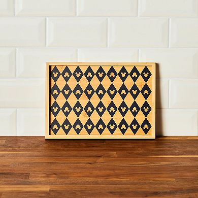 Disney Home Disney's Mickey Mouse Monochrome Small Bamboo Serving Tray