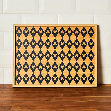 Disney Home Disney's Mickey Mouse Monochrome Large Bamboo Serving Tray