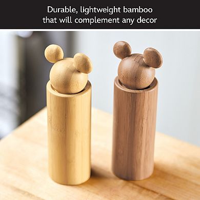 Disney Home Disney's Mickey Mouse Monochrome Bamboo Salt and Pepper Grinders