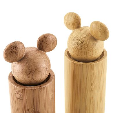 Disney Home Disney's Mickey Mouse Monochrome Bamboo Salt and Pepper Grinders
