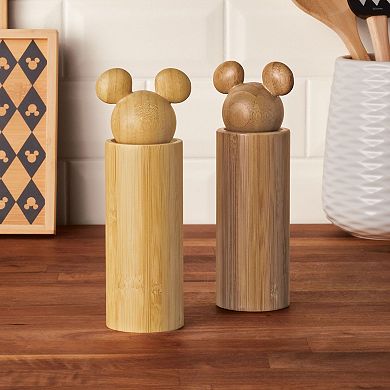 Disney Home Disney's Mickey Mouse Monochrome Bamboo Salt and Pepper Grinders