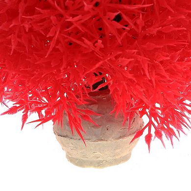 1 Pcs Fish Tank Plants Decorations Artificial Aquarium Grass Ball 3.35"x3.74"