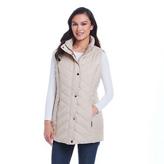 Women's Weathercast Mixed Quilted Longline Vest