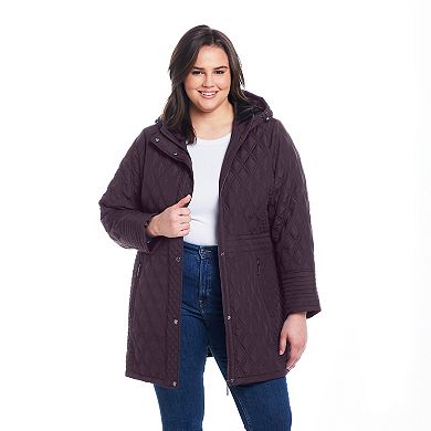 Plus Size Weathercast Plush Lined Mixed Quilted Walker