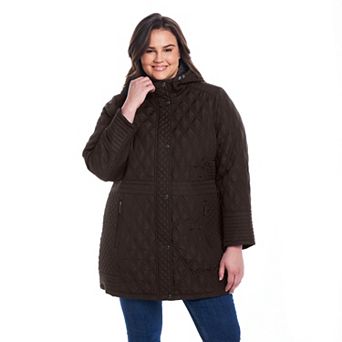 Plus Size Weathercast Plush Lined Mixed Quilted Walker