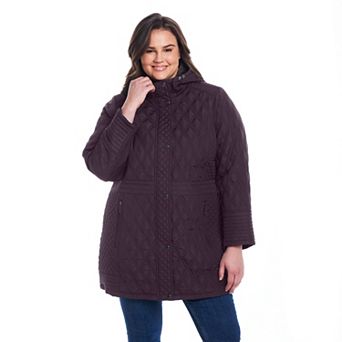 Plus Size Weathercast Plush Lined Mixed Quilted Walker