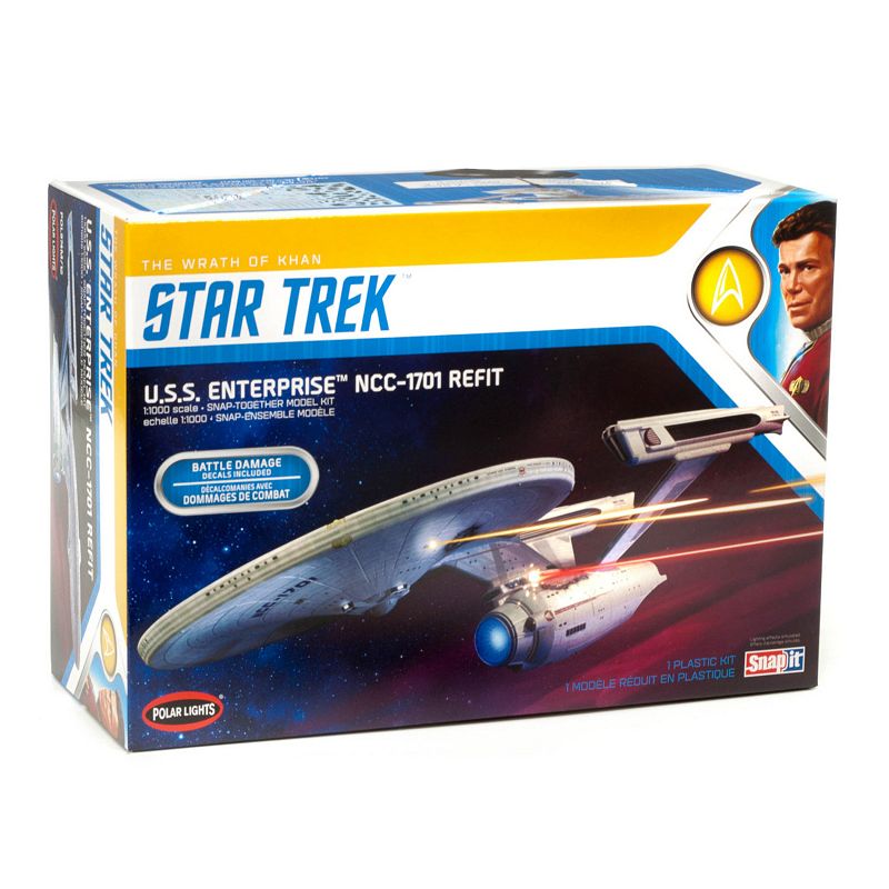 UPC 849398040935 product image for Round 2 Polar Lights Star Trek U.S.S. Enterprise Refit: Wrath of Khan Edition Sc | upcitemdb.com