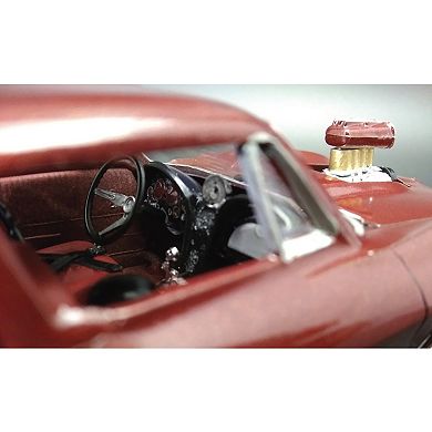 Round 2 MPC: 1:25 Scale Model Kit - 1967 Chevy Corvette Stingray Streaker Vette - 105+ Parts, Unpainted Replica Muscle Car
