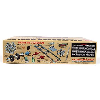 Round 2 AMT Peterbilt 359 California Hauler with Sleeper Scale Model Kit