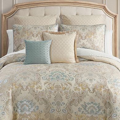 Marquis by Waterford Brona Blue 8-pc. Comforter Set with Throw Pillows