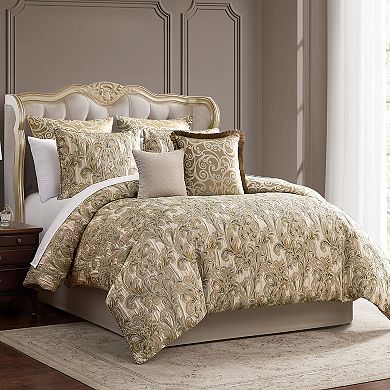 Marquis by Waterford Arden Beige 8-pc. Comforter Set with Throw Pillows