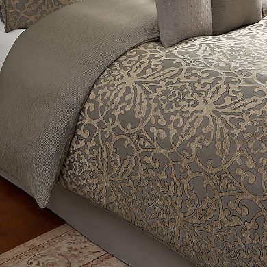 Marquis by Waterford Clancy Gray 8-pc. Comforter Set with Throw Pillows